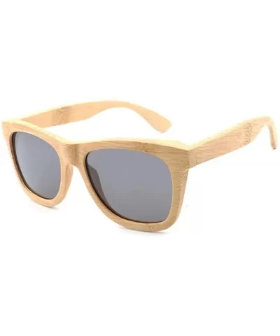 Wood Polarized Sunglasses for Men & Women Natural Wood Sunglasses Bamboo Glasses Mirror Lens - White - CE18DG80LDK $23.68 Way...