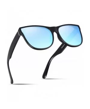 Fashion Small Cateye Sunglasses for Women 2020 Style MS51809 - Black Frame(shiny)/Mirrored Blue Lens - CT18Z73ISD3 $9.11 Oval