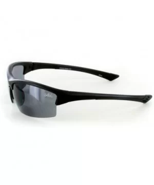 "Stone Creek MX1" Men's Wrap-Around Bifocal Reading Sports Sunglasses (Black w/Smoke +2.50) - CP11609XUF9 $25.66 Rimless