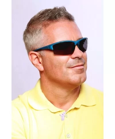 "Stone Creek MX1" Men's Wrap-Around Bifocal Reading Sports Sunglasses (Black w/Smoke +2.50) - CP11609XUF9 $25.66 Rimless