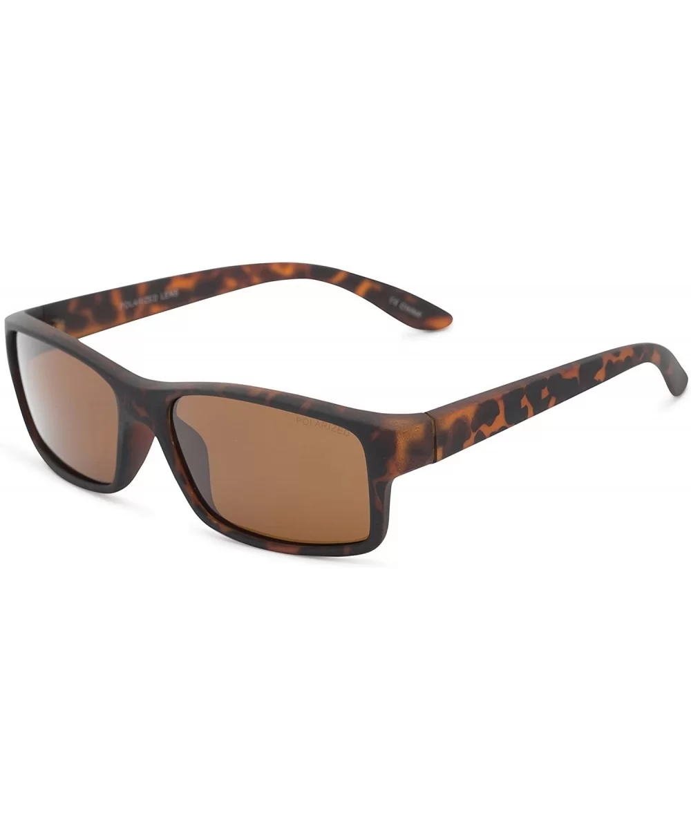 Sunglass Warehouse Urban- Polarized Plastic Square Men's Full Frame Sunglasses - CD12O8QBX5H $9.84 Sport