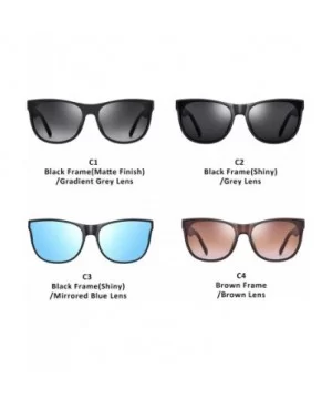 Fashion Small Cateye Sunglasses for Women 2020 Style MS51809 - Black Frame(shiny)/Mirrored Blue Lens - CT18Z73ISD3 $9.11 Oval