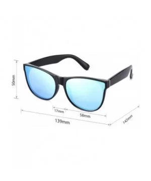 Fashion Small Cateye Sunglasses for Women 2020 Style MS51809 - Black Frame(shiny)/Mirrored Blue Lens - CT18Z73ISD3 $9.11 Oval