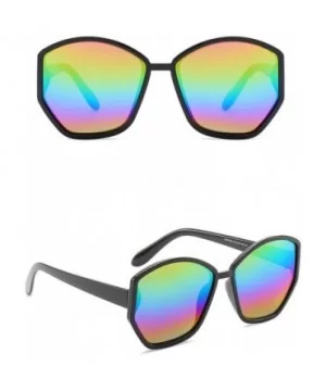 Retro Classic Irregular Sunglasses for Women PC AC UV 400 Protection Sunglasses - Colorful - CM18SZUGM7R $12.62 Sport