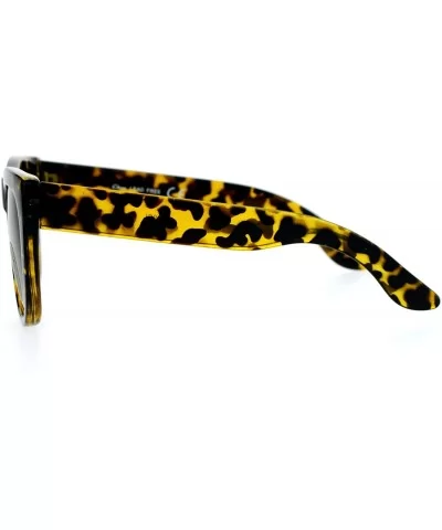 Vintage Style Glass Lens Rectangular High Point Plastic Sunglasses - Tortoise Brown - C7129SXCONH $8.14 Rectangular