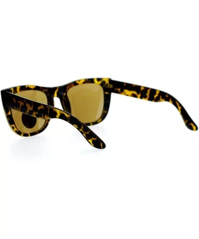 Vintage Style Glass Lens Rectangular High Point Plastic Sunglasses - Tortoise Brown - C7129SXCONH $8.14 Rectangular