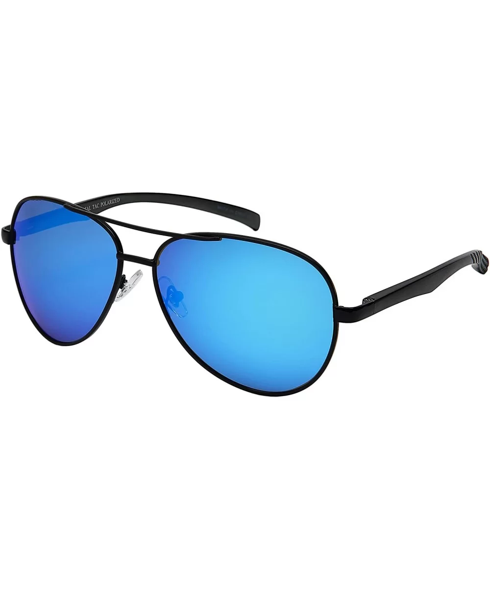 Polarized Sunglasses Lightweight Aluminum Activities - Black Frame - Polarized Blue-white Mirrored Lens - CZ192RO7IRW $10.85 ...