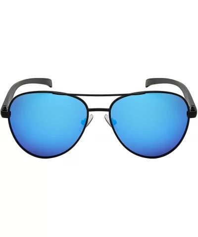 Polarized Sunglasses Lightweight Aluminum Activities - Black Frame - Polarized Blue-white Mirrored Lens - CZ192RO7IRW $10.85 ...