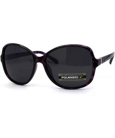 Womens Polarized Anti-glare Plastic Designer Butterfly Light Weight Sunglasses - Purple Tortoise Black - CG196EIWTZN $6.87 Ov...