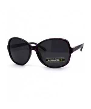 Womens Polarized Anti-glare Plastic Designer Butterfly Light Weight Sunglasses - Purple Tortoise Black - CG196EIWTZN $6.87 Ov...