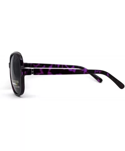 Womens Polarized Anti-glare Plastic Designer Butterfly Light Weight Sunglasses - Purple Tortoise Black - CG196EIWTZN $6.87 Ov...