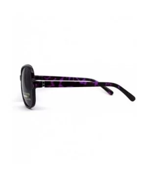 Womens Polarized Anti-glare Plastic Designer Butterfly Light Weight Sunglasses - Purple Tortoise Black - CG196EIWTZN $6.87 Ov...