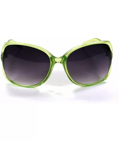 Designer Inspired Oversized Sunglasses 2024 - Green - C011EQ5GRSB $6.82 Oversized