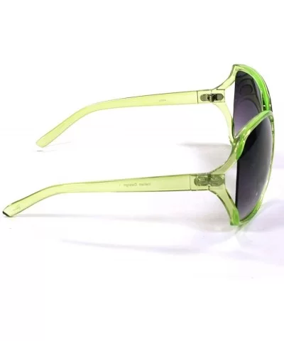 Designer Inspired Oversized Sunglasses 2024 - Green - C011EQ5GRSB $6.82 Oversized