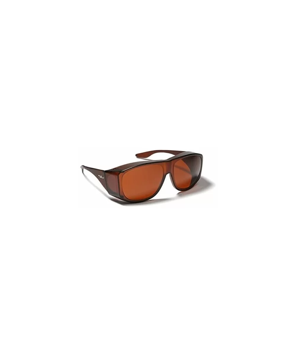 Blue Blocking Sun Shield Brown With Amber Lenses - CT12391RRNB $10.07 Shield