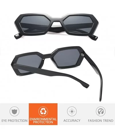 Personality Style Irregular Shape Retro Sunglasses Men Women UV Protection - White - CG18G7XH3EN $7.27 Wayfarer