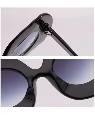 Oversized Rhinestone Sunglasses Women Luxury Brand Sun Glasses Vintage Party - Black - CF18DQL6XYZ $7.00 Oversized