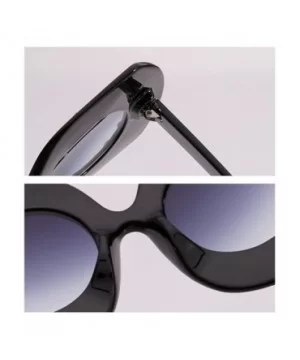 Oversized Rhinestone Sunglasses Women Luxury Brand Sun Glasses Vintage Party - Black - CF18DQL6XYZ $7.00 Oversized