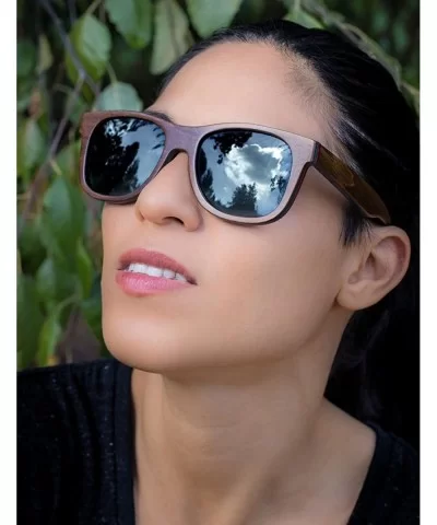 Skateboard Sunglasses Wood Glasses Polarized Fishing Sun Shades for Men UV400 Protection with Bamboo Case 52mm - CY12LG4YMAX ...