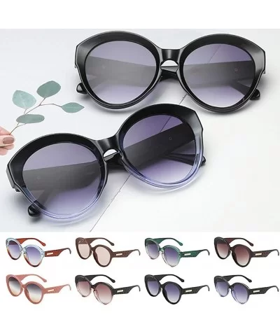 Vintage Sunglasses Women Fashion Sunglasses Classic Round Retro Plastic Frame Vintage Inspired Sunglasses - H - CO19074L7RH $...