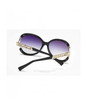 Classic style Rectangle Crystal Legs Sunglasses for Women PC UV400 Sunglasses - Black - CI18T63YOO3 $11.27 Oversized