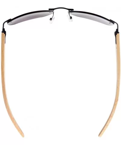 Mens Womens Rimless Bifocal Sunshine readers In Wood Temple And Spring Hinges - Black - CM18ECRIO5S $15.54 Rimless