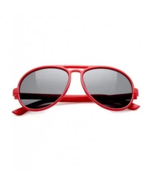 Cool Kids Aviator UV400 Sunglasses for Babies and Toddlers age 0 to 4 - Scarlet Red - Smoke - C3199CWZDMM $9.69 Goggle