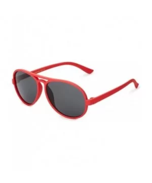 Cool Kids Aviator UV400 Sunglasses for Babies and Toddlers age 0 to 4 - Scarlet Red - Smoke - C3199CWZDMM $9.69 Goggle