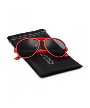 Cool Kids Aviator UV400 Sunglasses for Babies and Toddlers age 0 to 4 - Scarlet Red - Smoke - C3199CWZDMM $9.69 Goggle