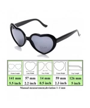 12 Pack Black Heart Sunglasses for Women Wholesale Unisex 80's Party Favors Eyewear Multiple Choice(Black Heart) - CW18RXHK99...