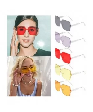 Aviator Sunglasses for Mens Womens Retro Rimless Polarized Mirrored Sun Glasses with Uv400 - Multicolor -E - C218OORAS7Q $5.2...