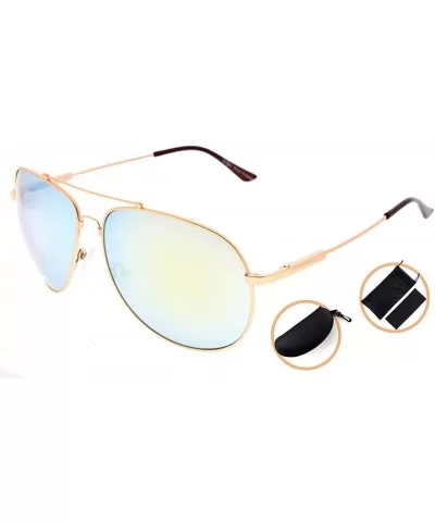 Large Bifocal Sunglasses Polit Style Sunshine Readers with Bendable Memory Bridge and Arm - CK18036GGHC $16.67 Rectangular