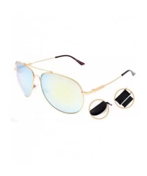 Large Bifocal Sunglasses Polit Style Sunshine Readers with Bendable Memory Bridge and Arm - CK18036GGHC $16.67 Rectangular