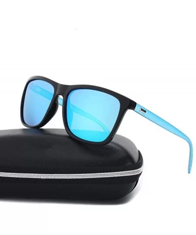 Unisex Square Sunglasses Men Polarized Women Brand Designer Retro Y55086 C1 BOX - Y55086 C6 Box - CK18XGE6X94 $10.99 Aviator