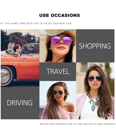 Fashion Cateye Mirrored Sunglasses for Women - Metal Frame Flat Lens Womens Sunglasses Polarized - C118WRKAADY $12.86 Cat Eye