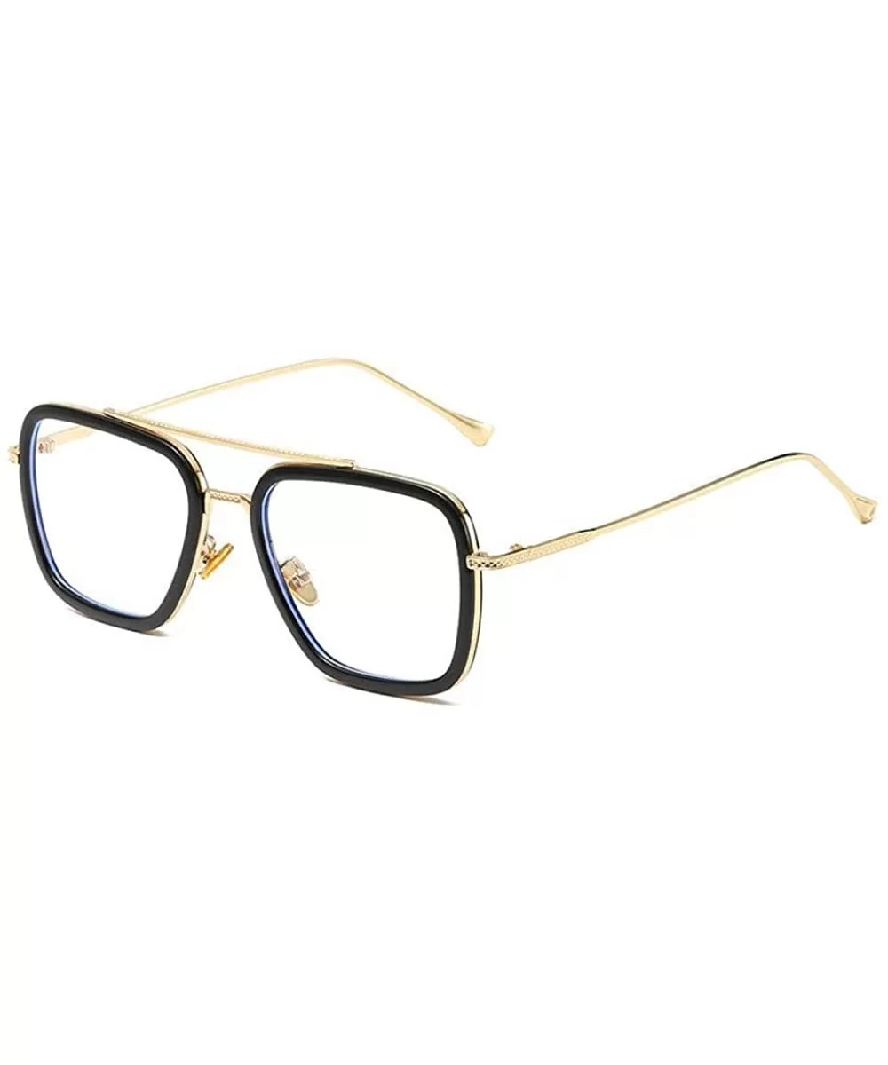 Retro Aviator Square Blue Light Blocking Computer Glasses/Sunglasses Goggle - Style 04 - CQ18ARI76QI $49.20 Aviator