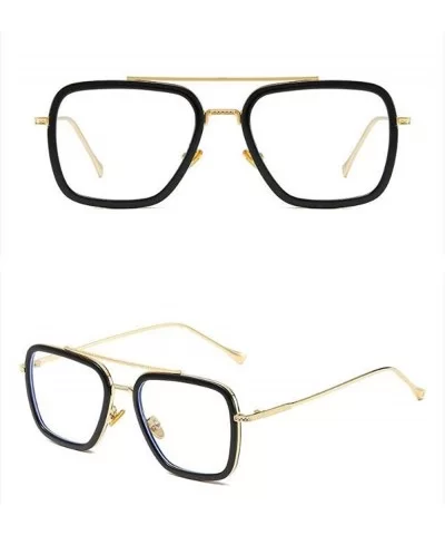 Retro Aviator Square Blue Light Blocking Computer Glasses/Sunglasses Goggle - Style 04 - CQ18ARI76QI $49.20 Aviator