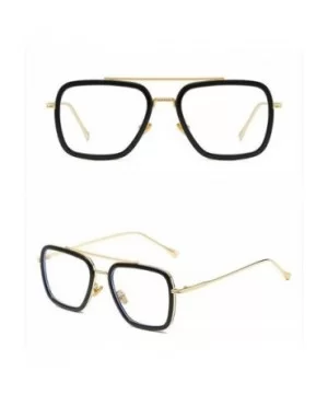 Retro Aviator Square Blue Light Blocking Computer Glasses/Sunglasses Goggle - Style 04 - CQ18ARI76QI $49.20 Aviator