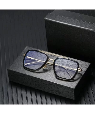 Retro Aviator Square Blue Light Blocking Computer Glasses/Sunglasses Goggle - Style 04 - CQ18ARI76QI $49.20 Aviator