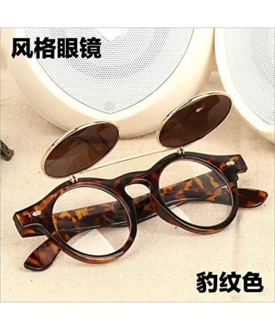 Flip Up Sunglasses - Vintage Round Flip Up Sunglasses for Men Women Juniors Style Circle Sun Glasses - A - CZ194GZDUNM $4.52 ...