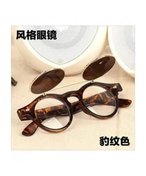 Flip Up Sunglasses - Vintage Round Flip Up Sunglasses for Men Women Juniors Style Circle Sun Glasses - A - CZ194GZDUNM $4.52 ...