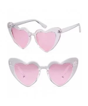 Heart Sunglasses Clout Goggles Vintage Women Cat Eye Retro Mod Style Oversized Sun Glasses - Clear /Pink - CL18R39YO4R $5.63 ...