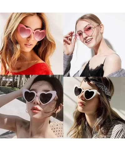 Heart Sunglasses Clout Goggles Vintage Women Cat Eye Retro Mod Style Oversized Sun Glasses - Clear /Pink - CL18R39YO4R $5.63 ...