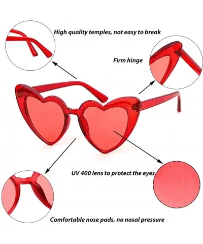 Heart Sunglasses Clout Goggles Vintage Women Cat Eye Retro Mod Style Oversized Sun Glasses - Clear /Pink - CL18R39YO4R $5.63 ...