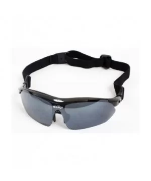 Polarized Sunglasses Interchangeable Cycling Baseball - Black - CH184K025GE $26.51 Sport