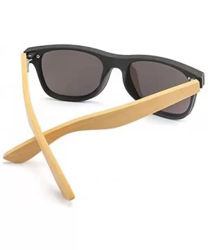 Wood Sunglasses Men Women Square Bamboo Women for Women Men Mirror Sun Glasses Oversize Retro-KP8849-C1 - CK19922S362 $28.77 ...