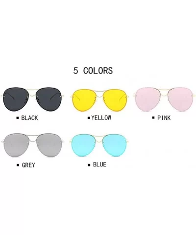 Oversized Sunglasses for Women UV400 Outdoor Sun Protection Mirroed Glasses-- Yellow - CD18QSTULT0 $10.50 Oversized