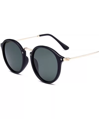 2018 New Arrival Round Sunglasses Retro Men Women Brand Designer Vintage Coating Mirrored Oculos De Sol UV400 - C31985955IG $...