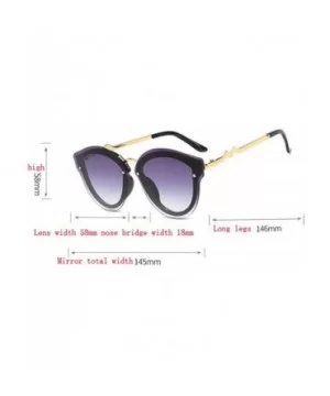 Women's Fashion Sunglasses- Cat Eyes Sunglasses Pilots Frameless Gradient Sunglasses - B - C018RORS5ML $33.20 Aviator