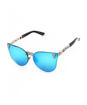 Man and woman Metal sunglasses Oval glasses - C2 - CB18D25IRU8 $9.56 Oversized